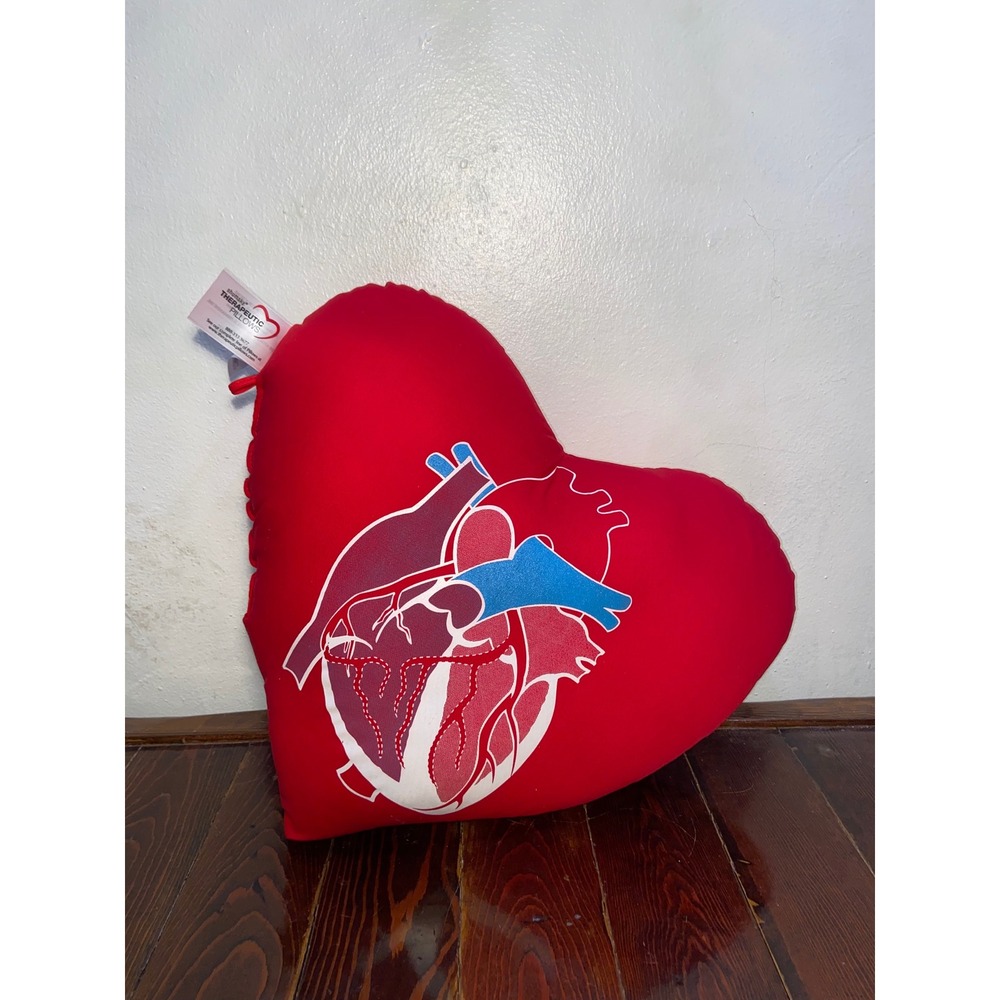 Shumsky Therapeutic Heart Pillow Borgess Heart Institute Anatomical Cardiac Red